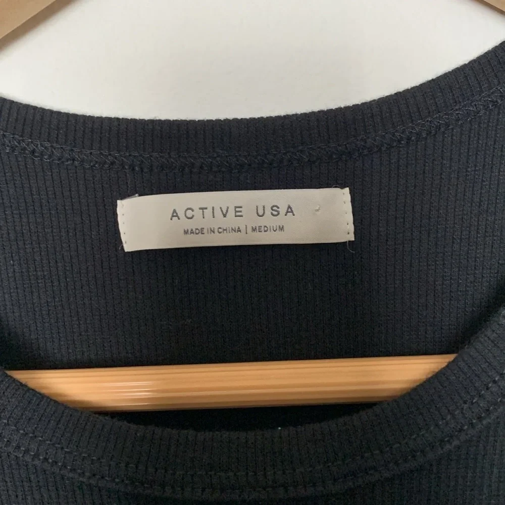 Active USA Black Tank top Dress Size Medium - Picture 5 of 7